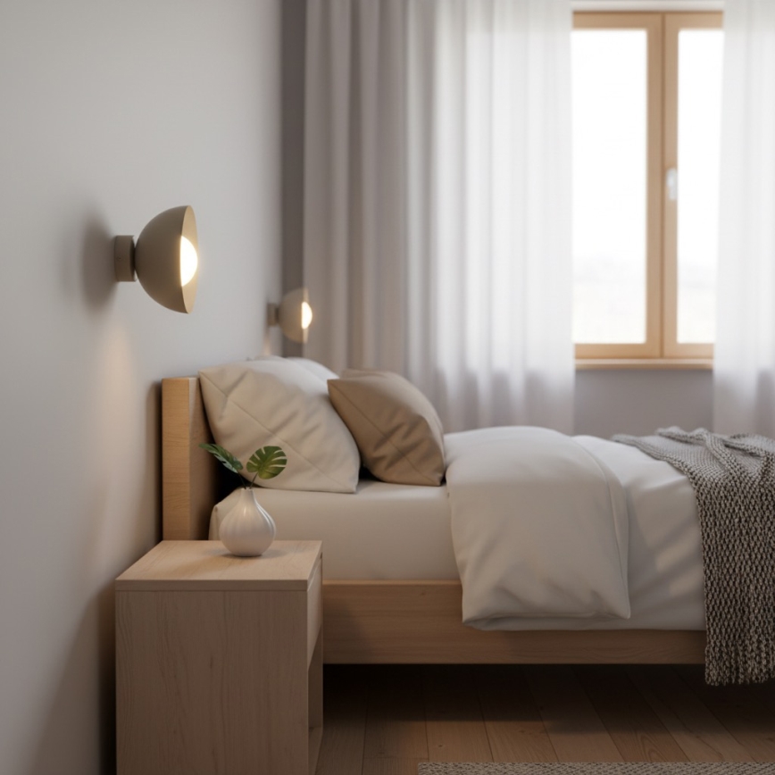 Seinavalgusti BIBI 1xG9/8W/230V beež