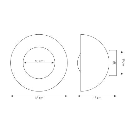 Seinavalgusti BIBI 1xG9/8W/230V must