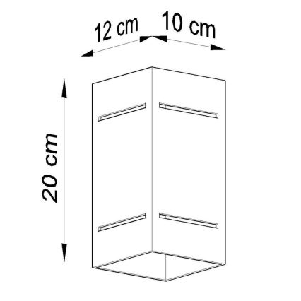 Seinavalgusti BLOCCO 1xG9/40W/230V