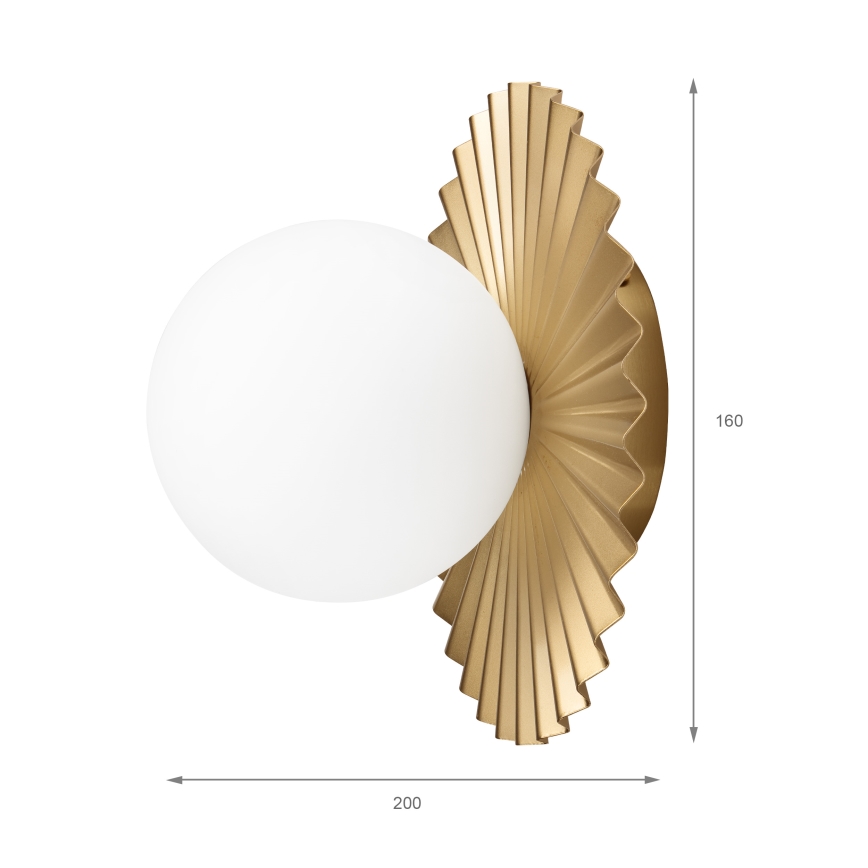 Seinavalgusti CHITA 1xG9/5W/230V kuldne