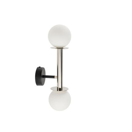 Seinavalgusti DAISY 2xG9/12W/230V läikiv kroom/must/valge