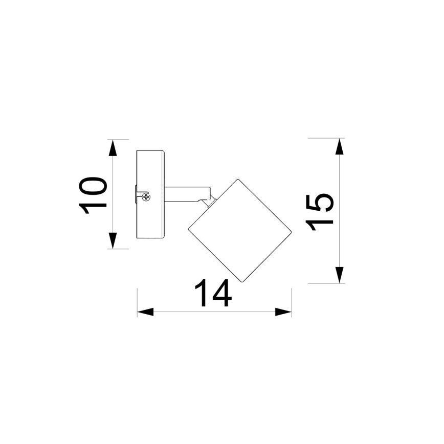 Seinavalgusti DEMIA 1xGU10/8W/230V beež