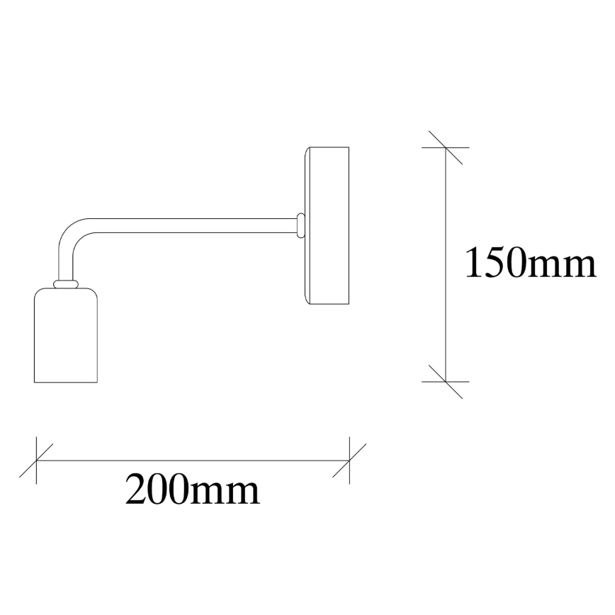 Seinavalgusti DENGE 1xE27/60W/230V