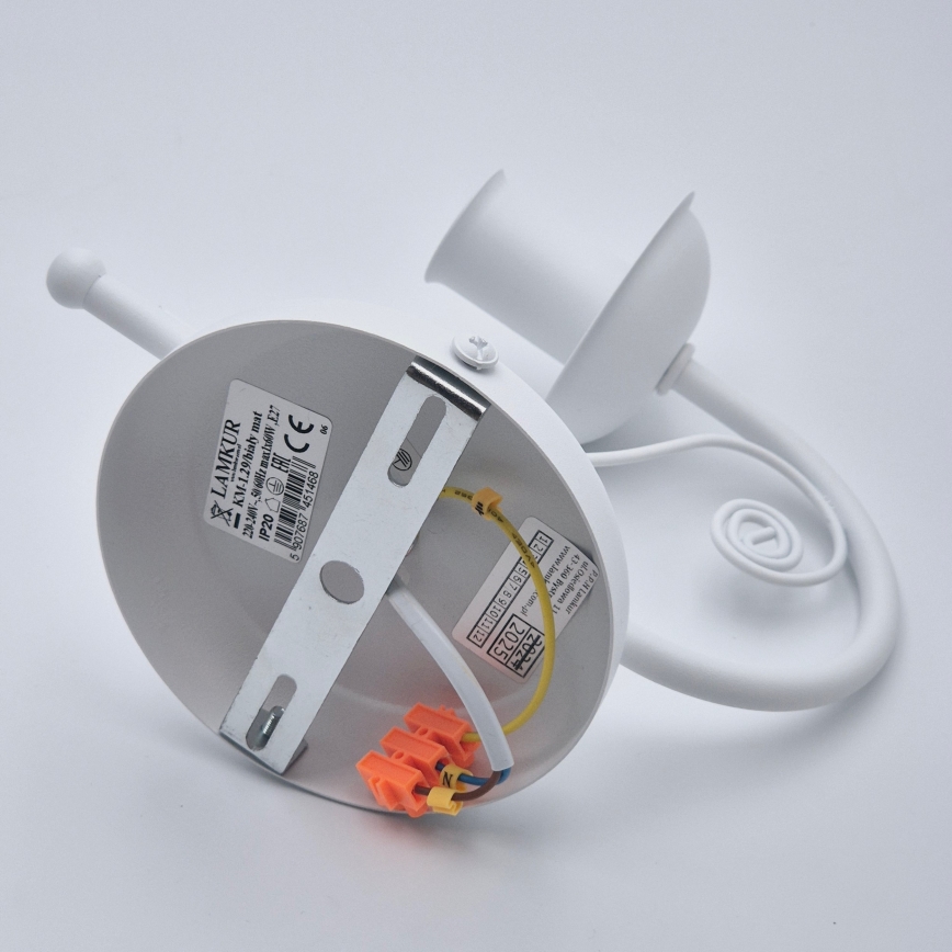 Seinavalgusti DONATO 1xE14/40W/230V valge