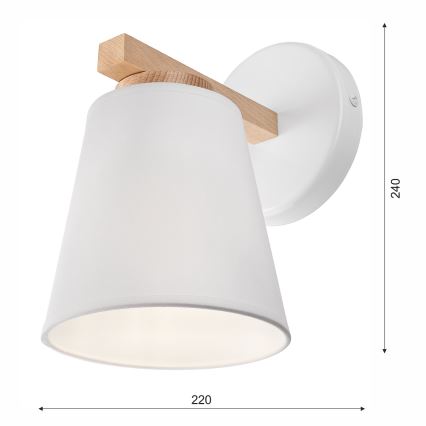 Seinavalgusti ELLIE 1xE27/60W/230V pöök
