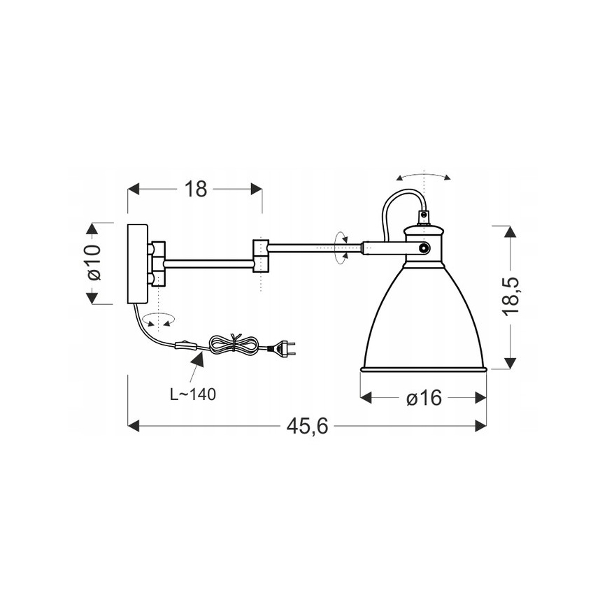 Seinavalgusti ESPERA 1xE27/40W/230V