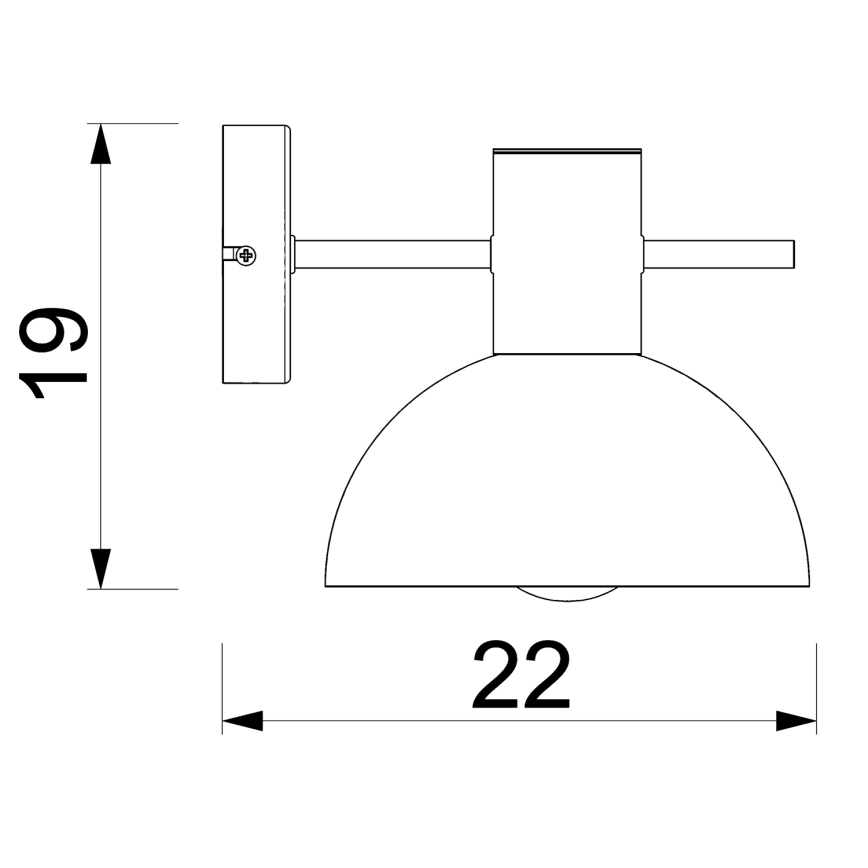 Seinavalgusti ESTATE MINI 1xE27/15W/230V sinine