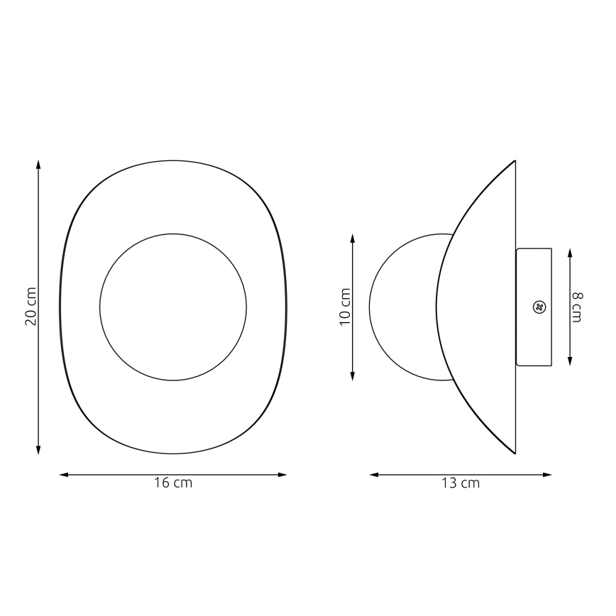 Seinavalgusti FIERO 1xG9/8W/230V must
