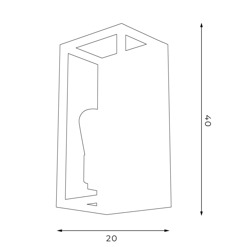 Seinavalgusti FRAME 2xE27/60W/230V
