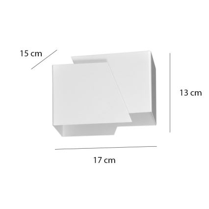 Seinavalgusti FROST 1xG9/8W/230V valge
