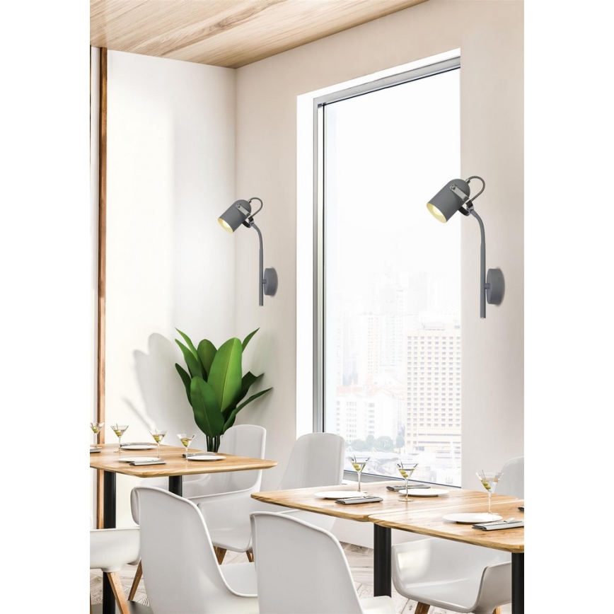 Seinavalgusti GRAY 1xE14/40W/230V