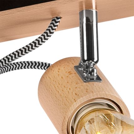 Seinapealne lühter GUSTAVO 3xE27/60W/230V pöök