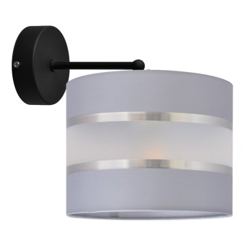 Seinavalgusti HELEN 1xE27/15W/230V hall/must