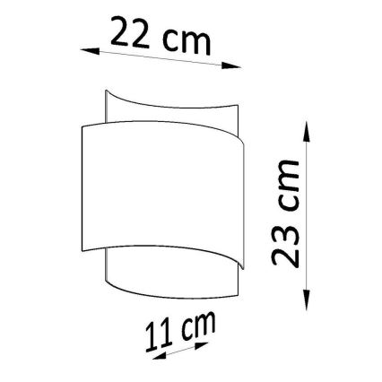 Seinavalgusti IMPACT 1xG9/40W/230V valge