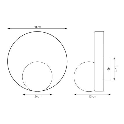 Seinavalgusti KIDO 1xG9/8W/230V must