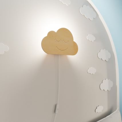 Seinavalgusti lastele CLOUD 1xE14/10W/230V pilv
