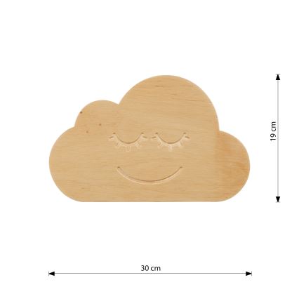 Seinavalgusti lastele CLOUD 1xE14/10W/230V pilv