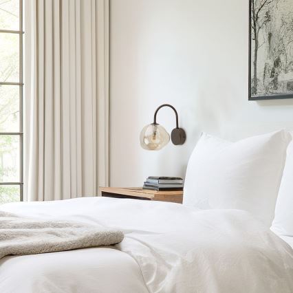 Seinavalgusti LAVA 1xG9/8W/230V pronks/suitsune beež