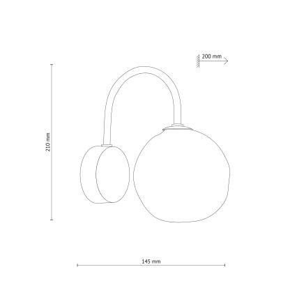 Seinavalgusti LAVA 1xG9/8W/230V pronks/suitsune beež