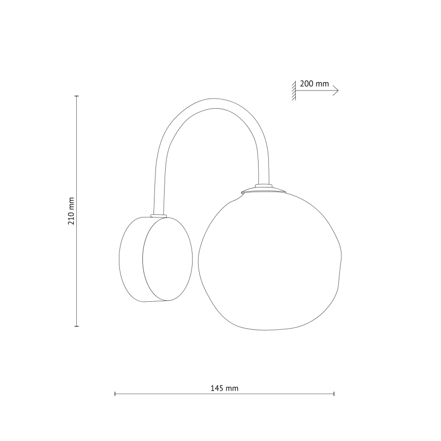 Seinavalgusti LAVA 1xG9/8W/230V pronks/suitsune beež