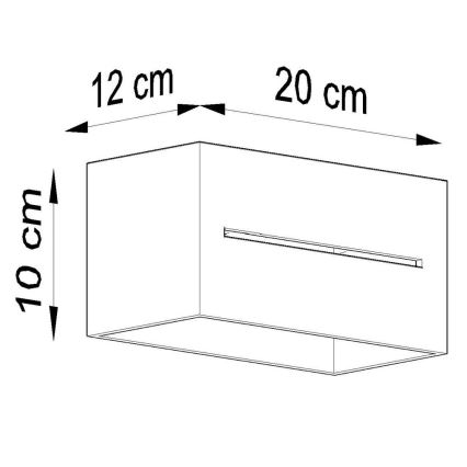 Seinavalgusti LOBO 2xG9/40W/230V valge