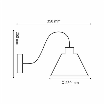 Seinavalgusti LOFT 1xE14/40W/230V