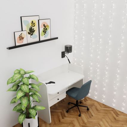 Seinavalgusti LOFT SHADE 1xE27/60W+1xG9/8W/230V must