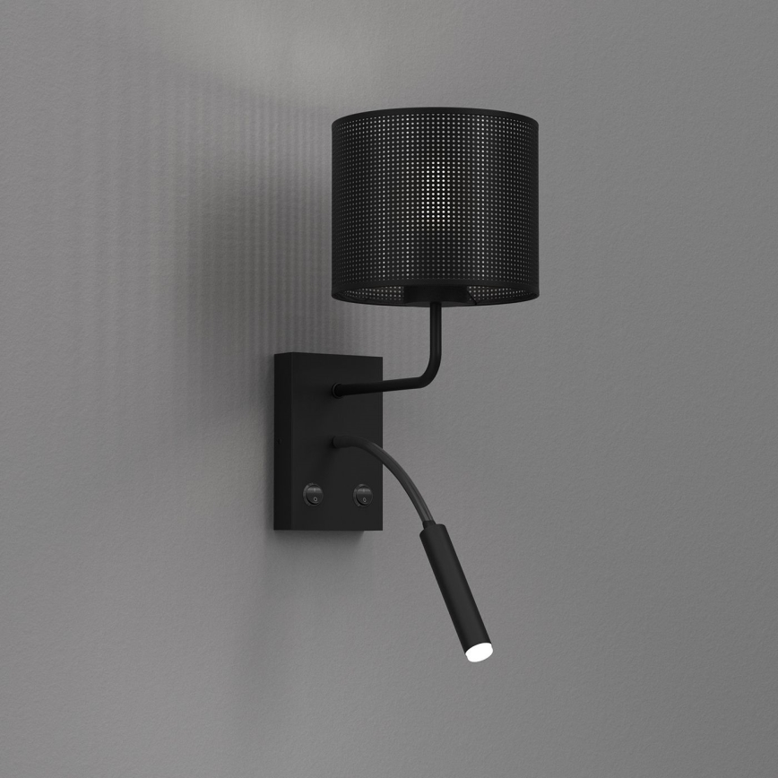 Seinavalgusti LOFT SHADE 1xE27/60W+1xG9/8W/230V must