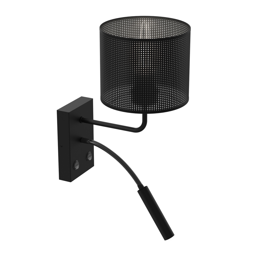 Seinavalgusti LOFT SHADE 1xE27/60W+1xG9/8W/230V must