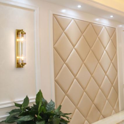 Seinavalgusti LORENZO 2xE14/40W/230V kuldne