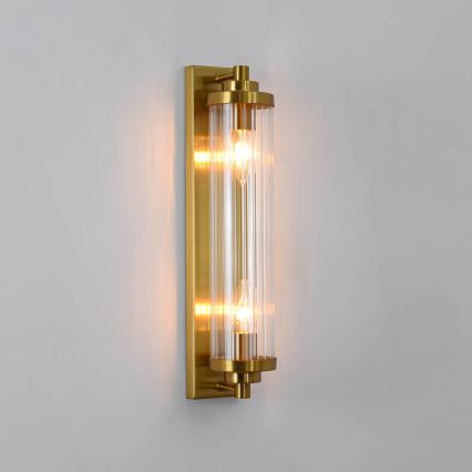 Seinavalgusti LORENZO 2xE14/40W/230V kuldne