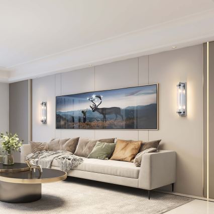 Seinavalgusti LORENZO 2xE14/40W/230V läikiv kroom