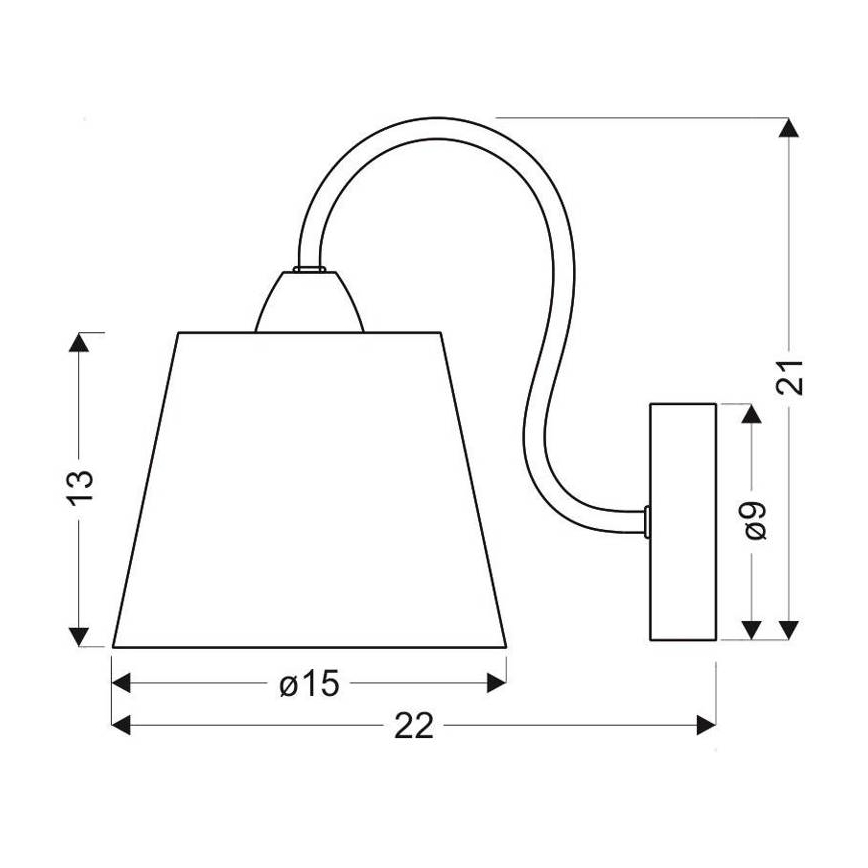Seinavalgusti LUK 1xE14/40W/230V