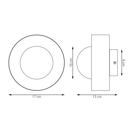 Seinavalgusti LULU 1xG9/8W/230V oranž