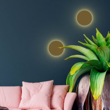 Seinavalgusti LUNA 2xG9/8W/230V, läbimõõt 20 cm, kuldne