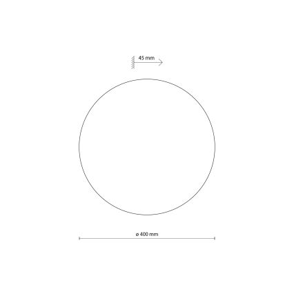 Seinavalgusti LUNA 4xG9/8W/230V d. 40 cm must