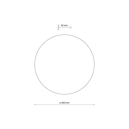 Seinavalgusti LUNA 4xG9/8W/230V d. 40 cm pruun