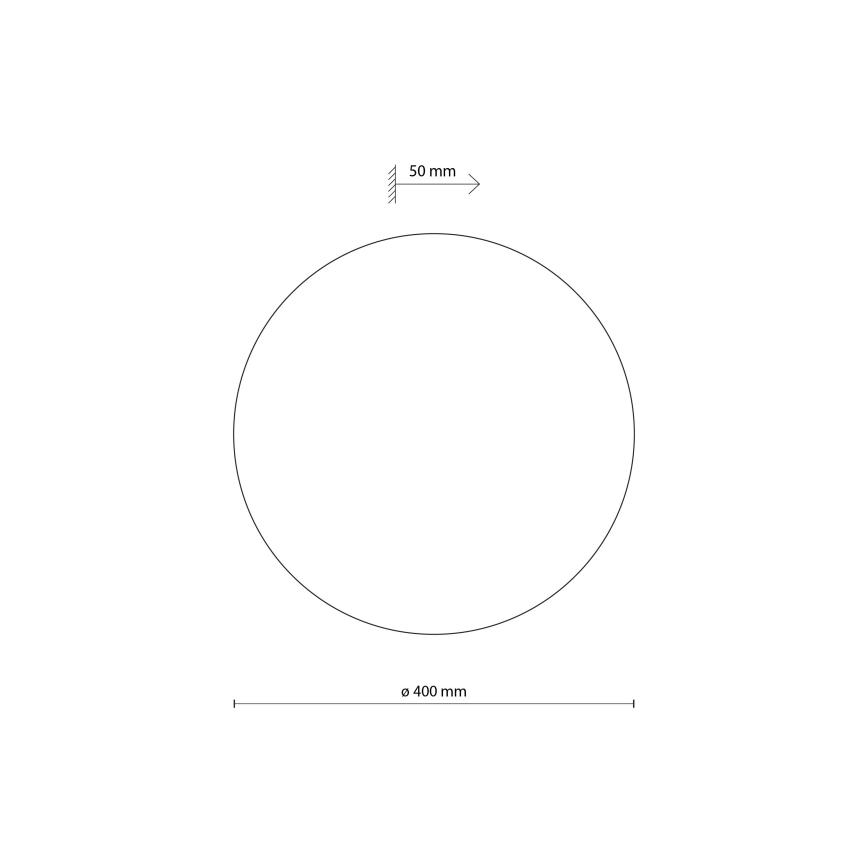 Seinavalgusti LUNA 4xG9/8W/230V d. 40 cm pruun