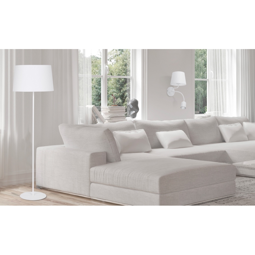 Seinavalgusti MAJA 1xE27/15W/230V + 1xGU10/10W/230V valge