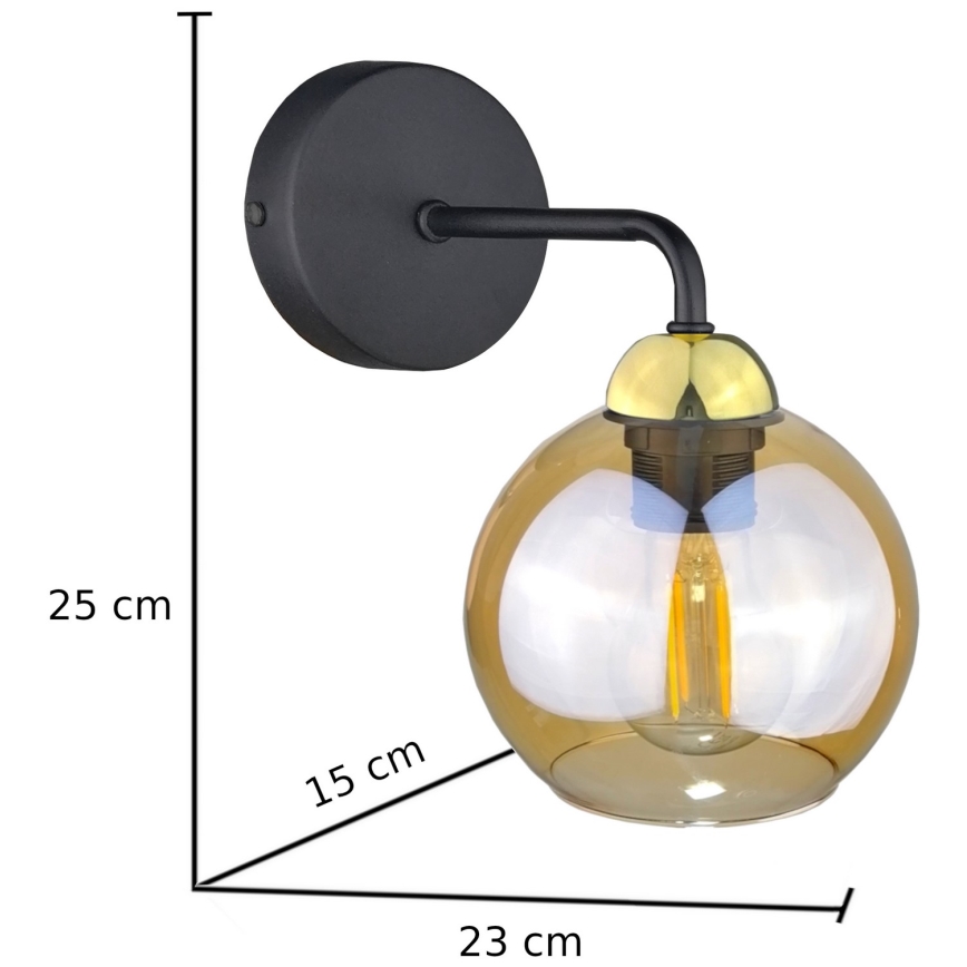Seinavalgusti MELLE GOLD 1xE27/60W/230V