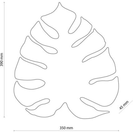 Seinavalgusti MONSTERA 3xG9/8W/230V must