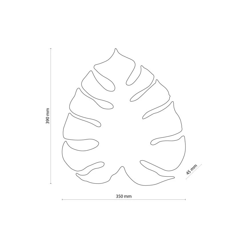 Seinavalgusti MONSTERA 3xG9/8W/230V must