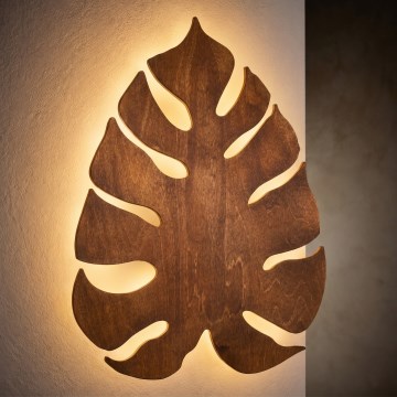 Seinavalgusti MONSTERA 3xG9/8W/230V pruun
