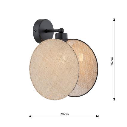 Seinavalgusti MOTIF 1xE14/10W/230V beež