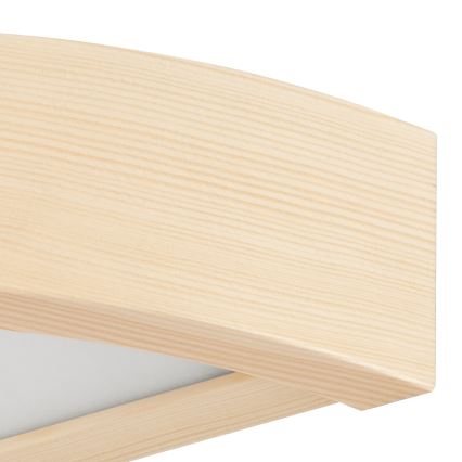 Seinavalgusti NATURAL 1xE27/60W/230V männipuit/beež