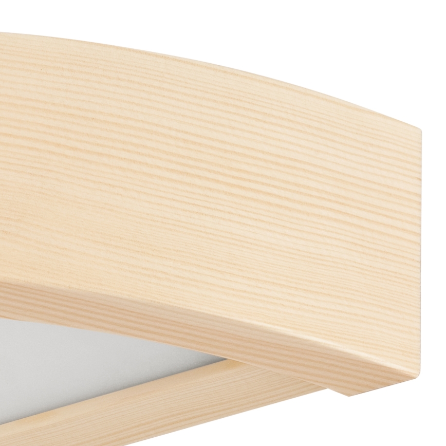 Seinavalgusti NATURAL 1xE27/60W/230V männipuit/beež