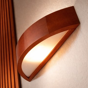 Seinavalgusti NATURAL 1xE27/60W/230V männipuit/pruun