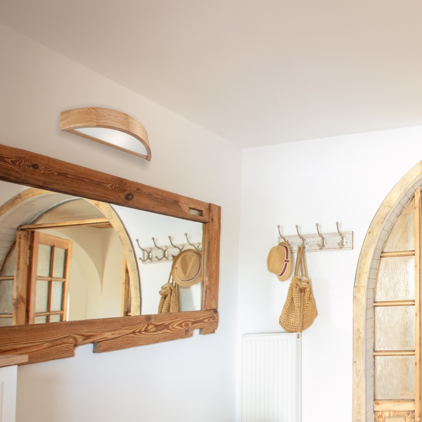 Seinavalgusti OAK 1xE27/60W/230V, tammepuidust