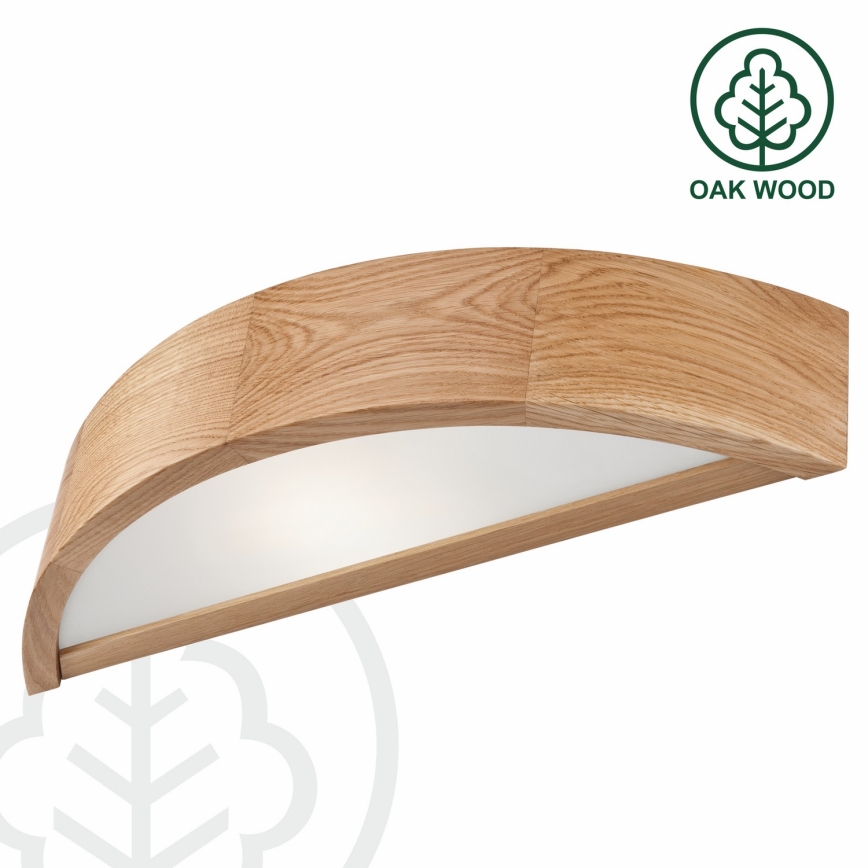 Seinavalgusti OAK 1xE27/60W/230V, tammepuidust