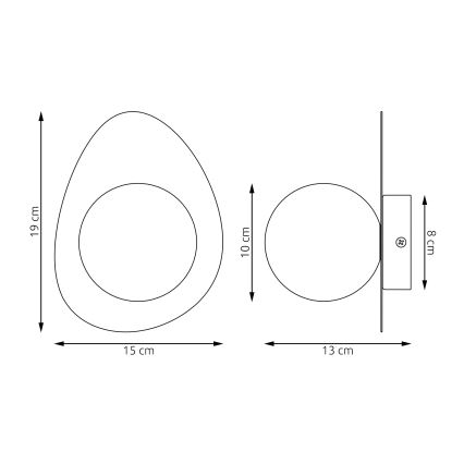 Seinavalgusti OVO 1xG9/8W/230V must